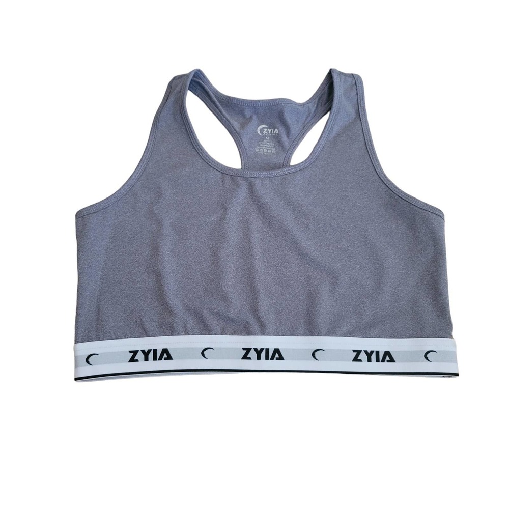 Zyia Active Women's Gray/White Light Support Bra M